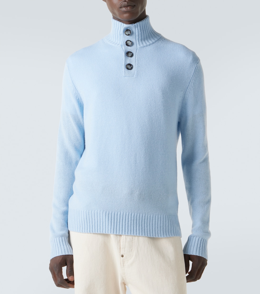 Jersey de cuello alto de lana y cachemir | Allude