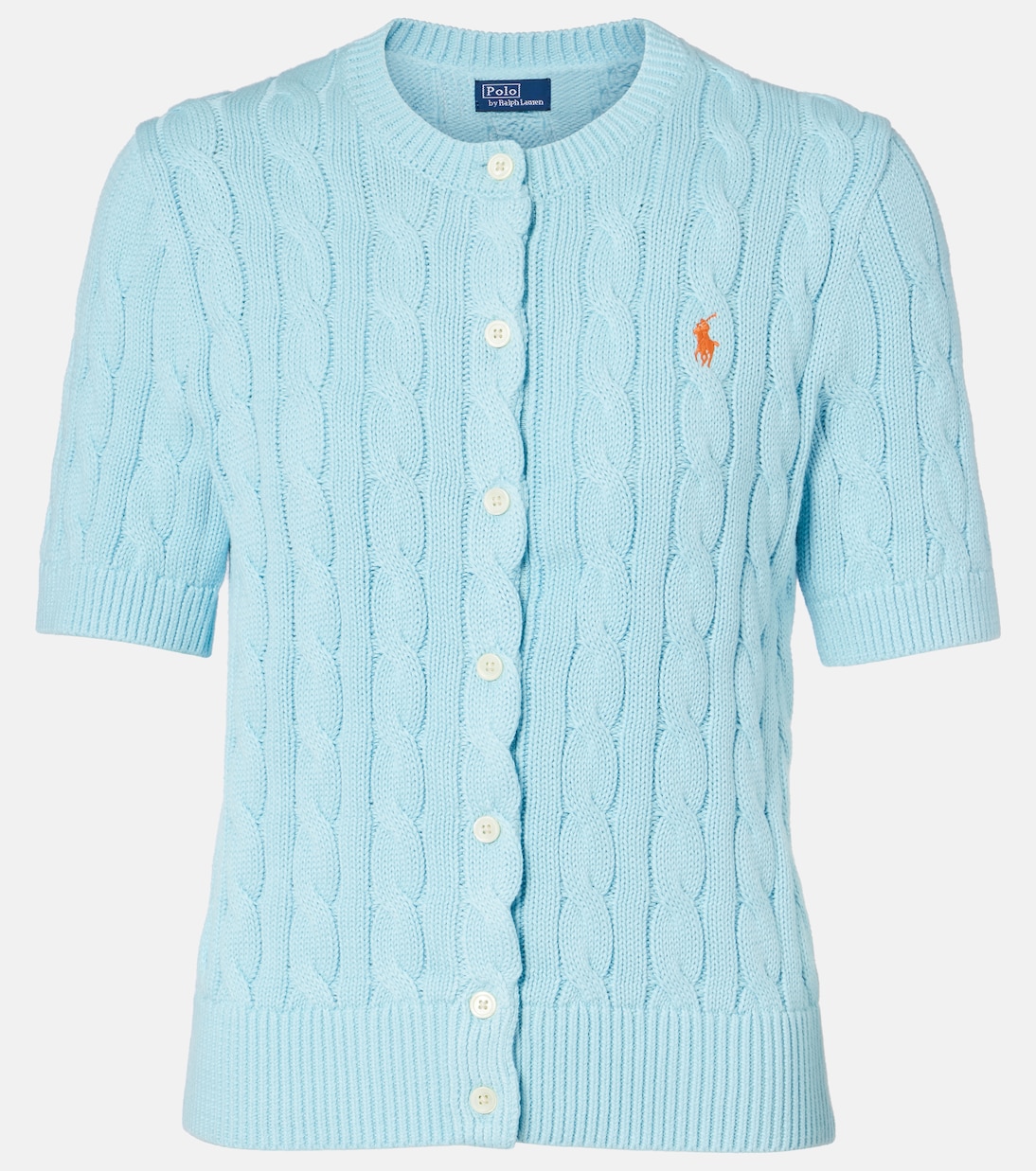 Cable-knit cotton cardigan | Polo Ralph Lauren