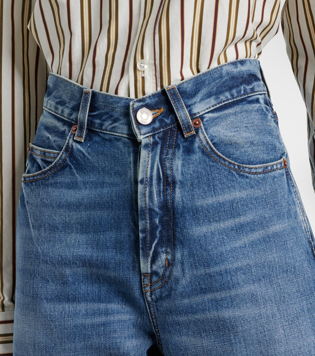 Jeans anchos V-Waist | Saint Laurent