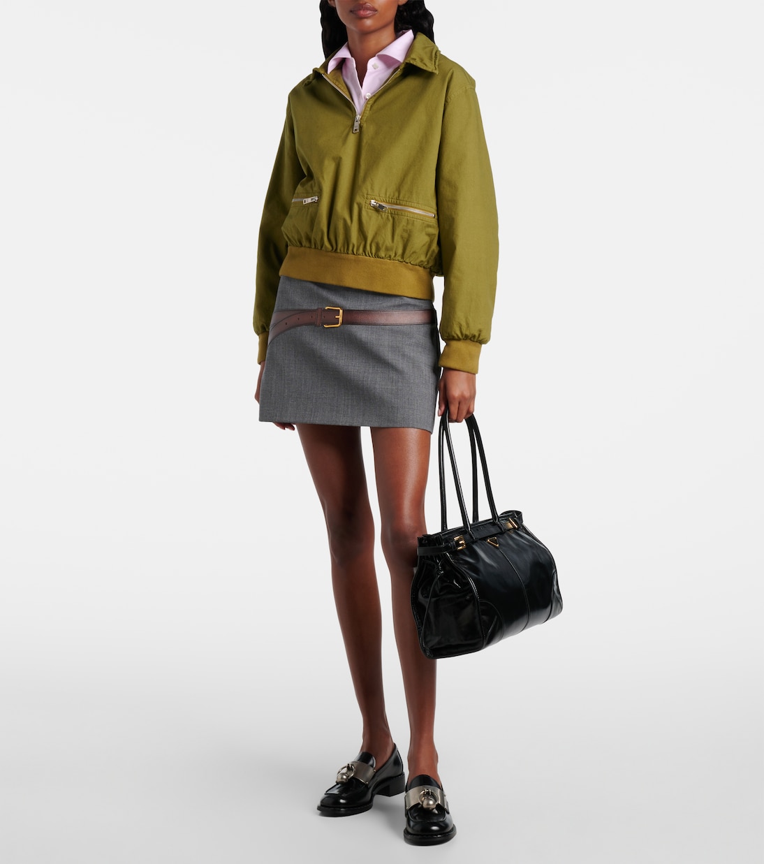 Borsa a spalla Bonnie Large in pelle | Prada