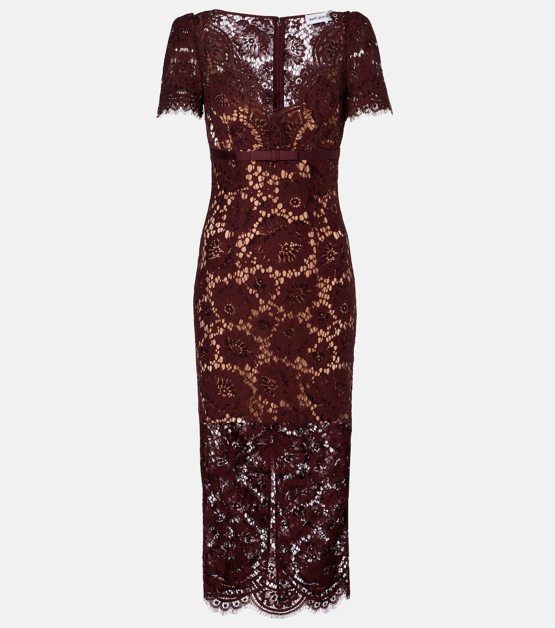 Floral lace midi dress | Self-Portrait