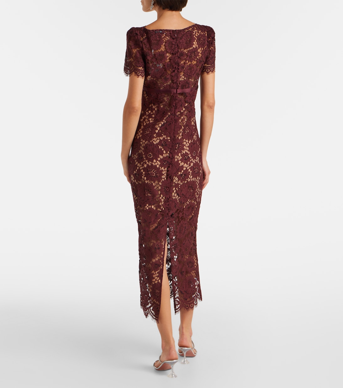 Floral lace midi dress | Self-Portrait