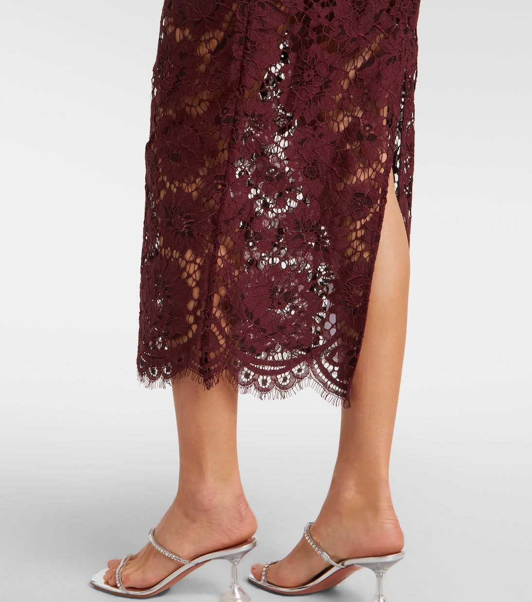Floral lace midi dress | Self-Portrait