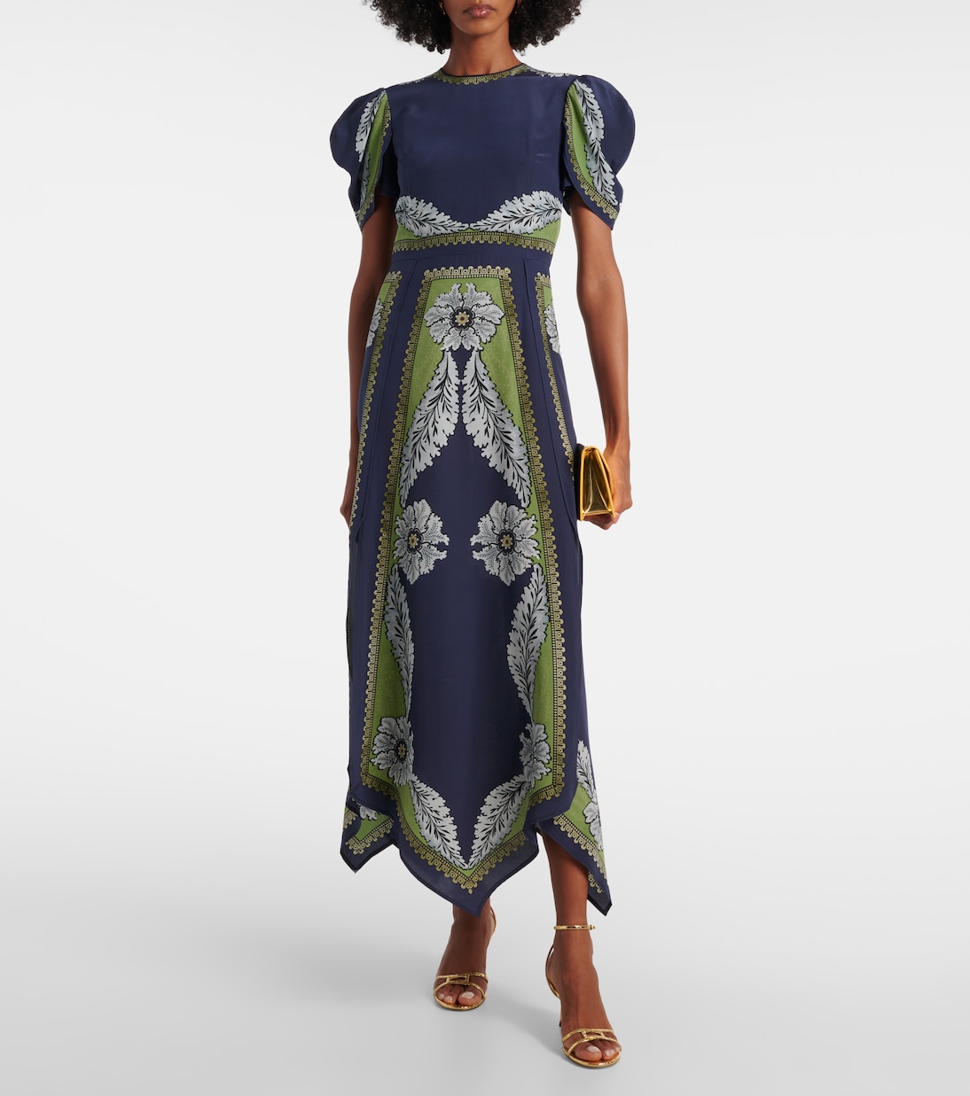 Cherie printed silk maxi dress | La DoubleJ