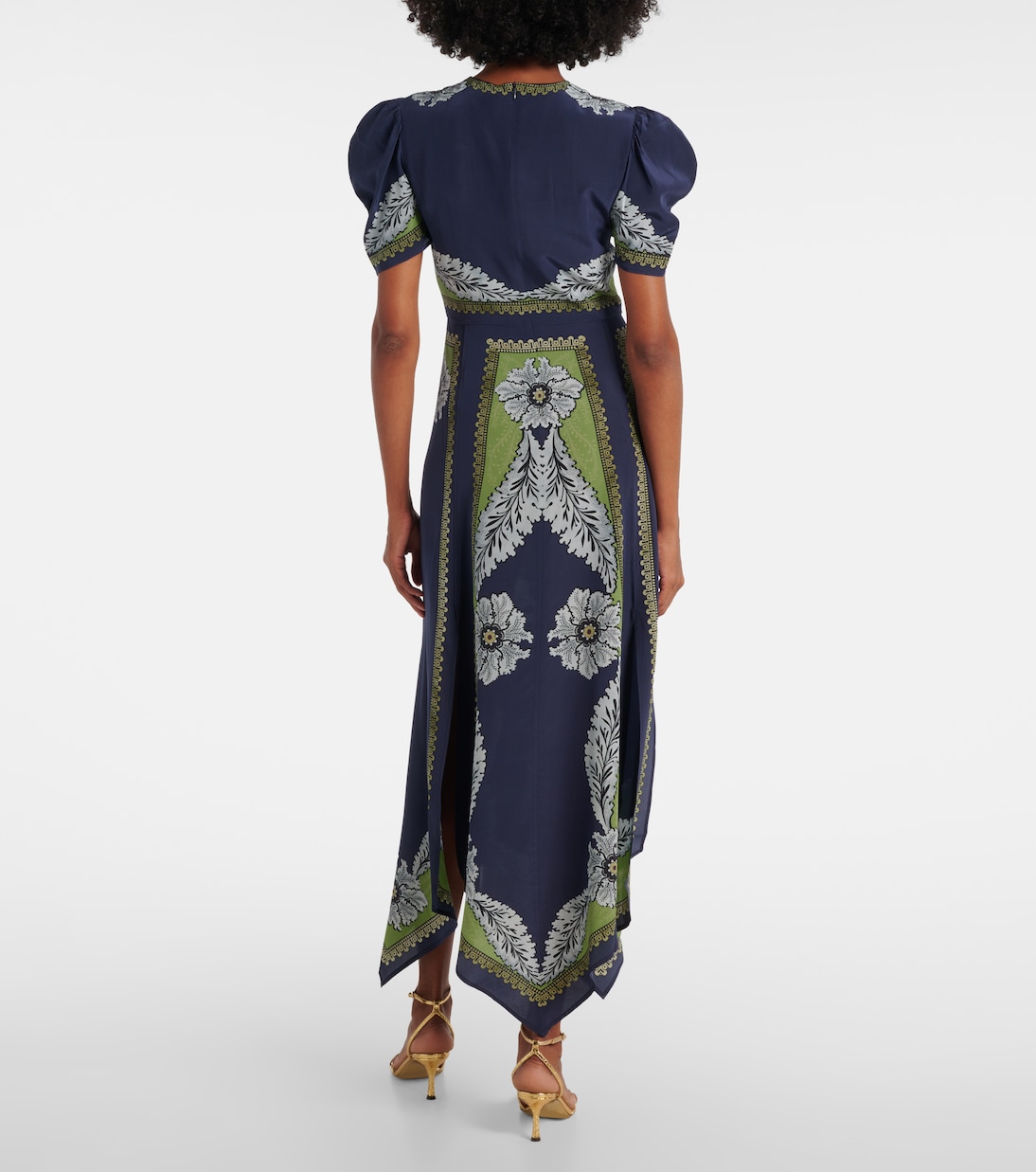 Cherie printed silk maxi dress | La DoubleJ