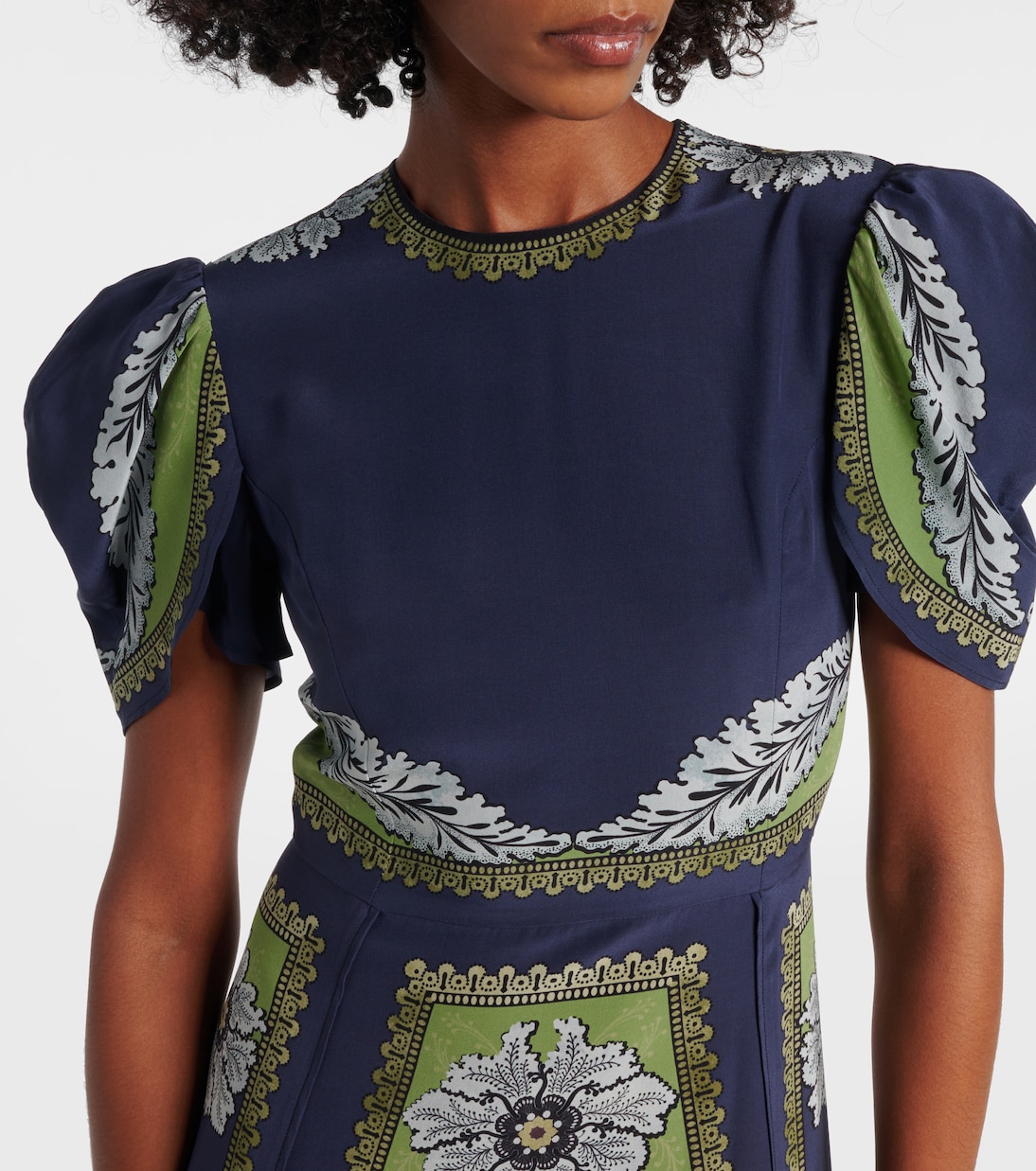 Cherie printed silk maxi dress | La DoubleJ