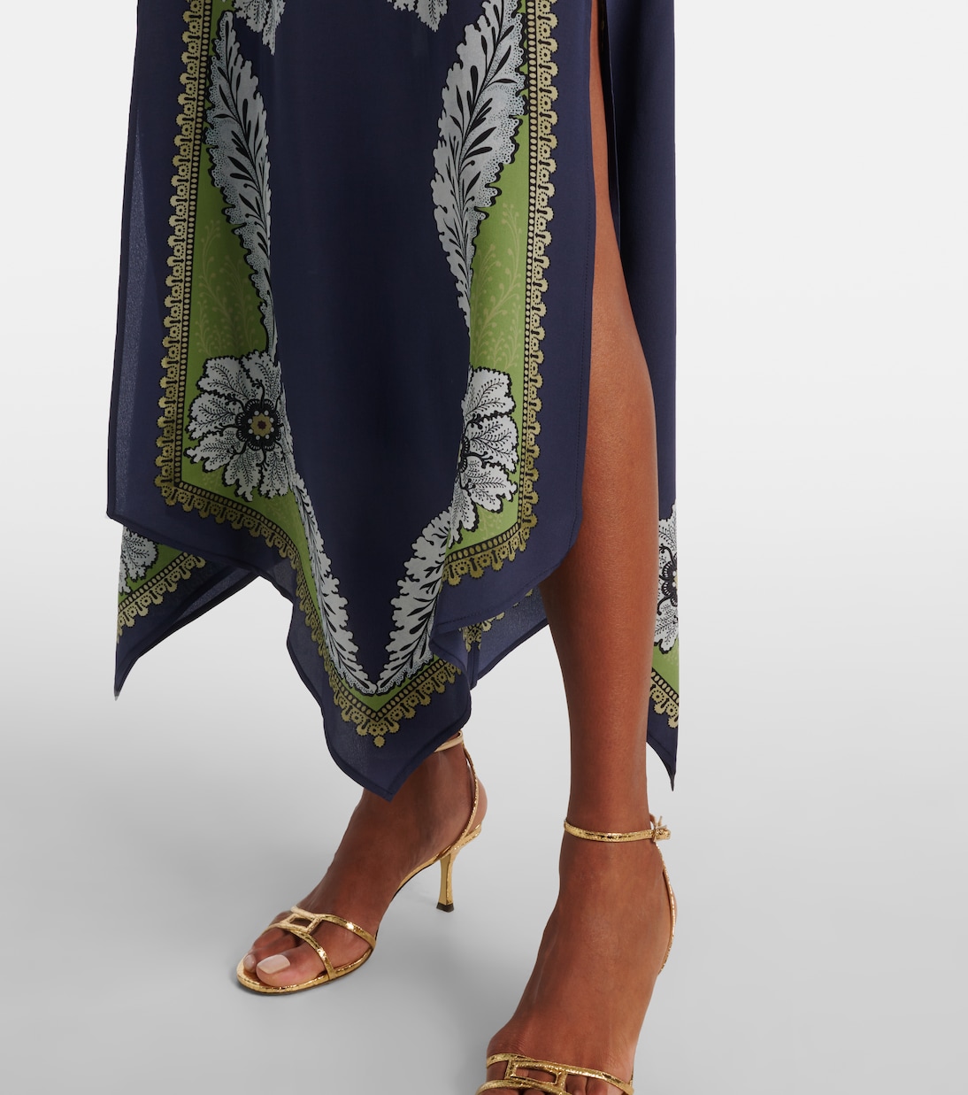Cherie printed silk maxi dress | La DoubleJ