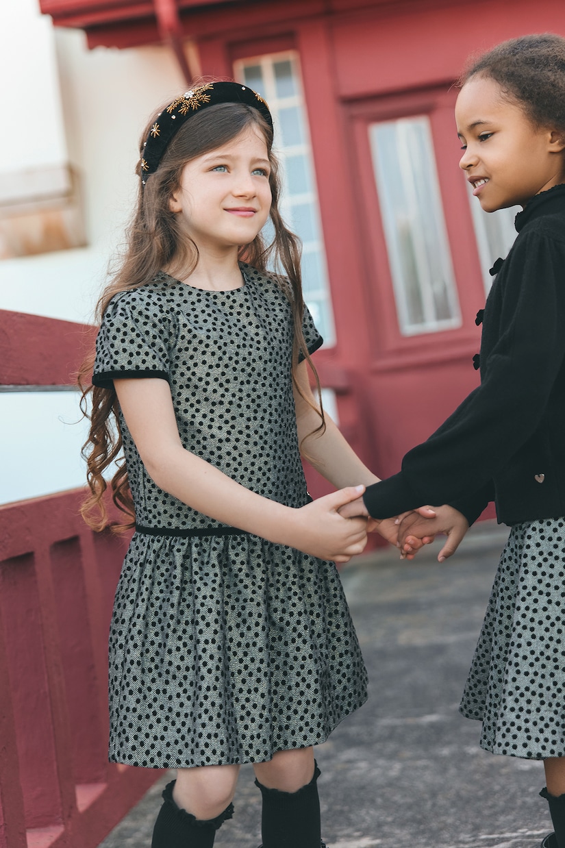 Robe en coton mélangé à pois | Tartine et Chocolat