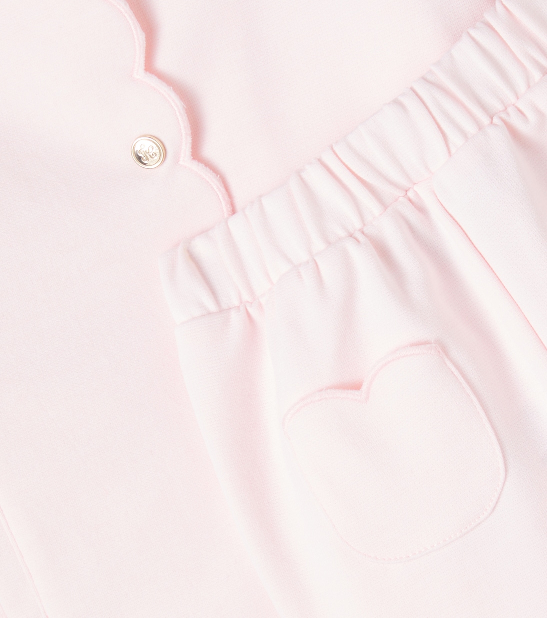 Baby scalloped cardigan and pants set | Tartine et Chocolat