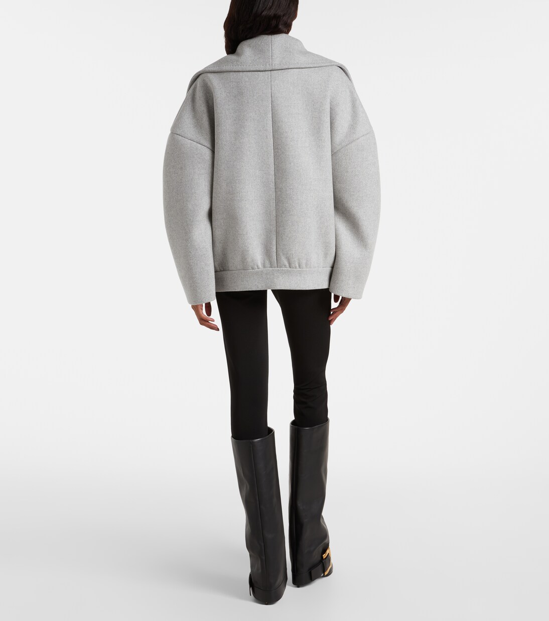Oversize-Peacoat aus Wolle und Kaschmir | Balmain