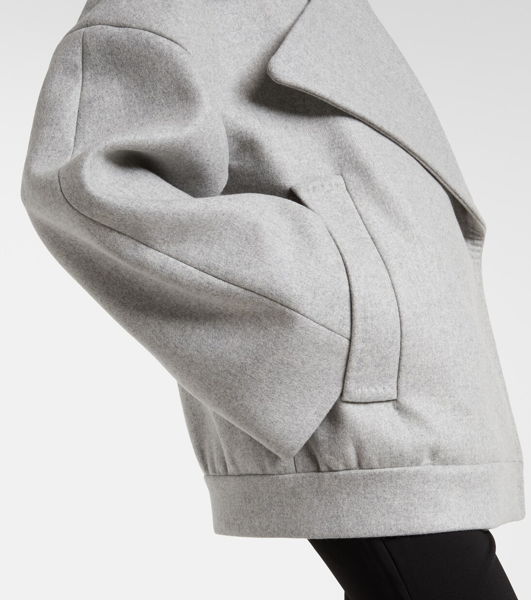 Oversize-Peacoat aus Wolle und Kaschmir | Balmain