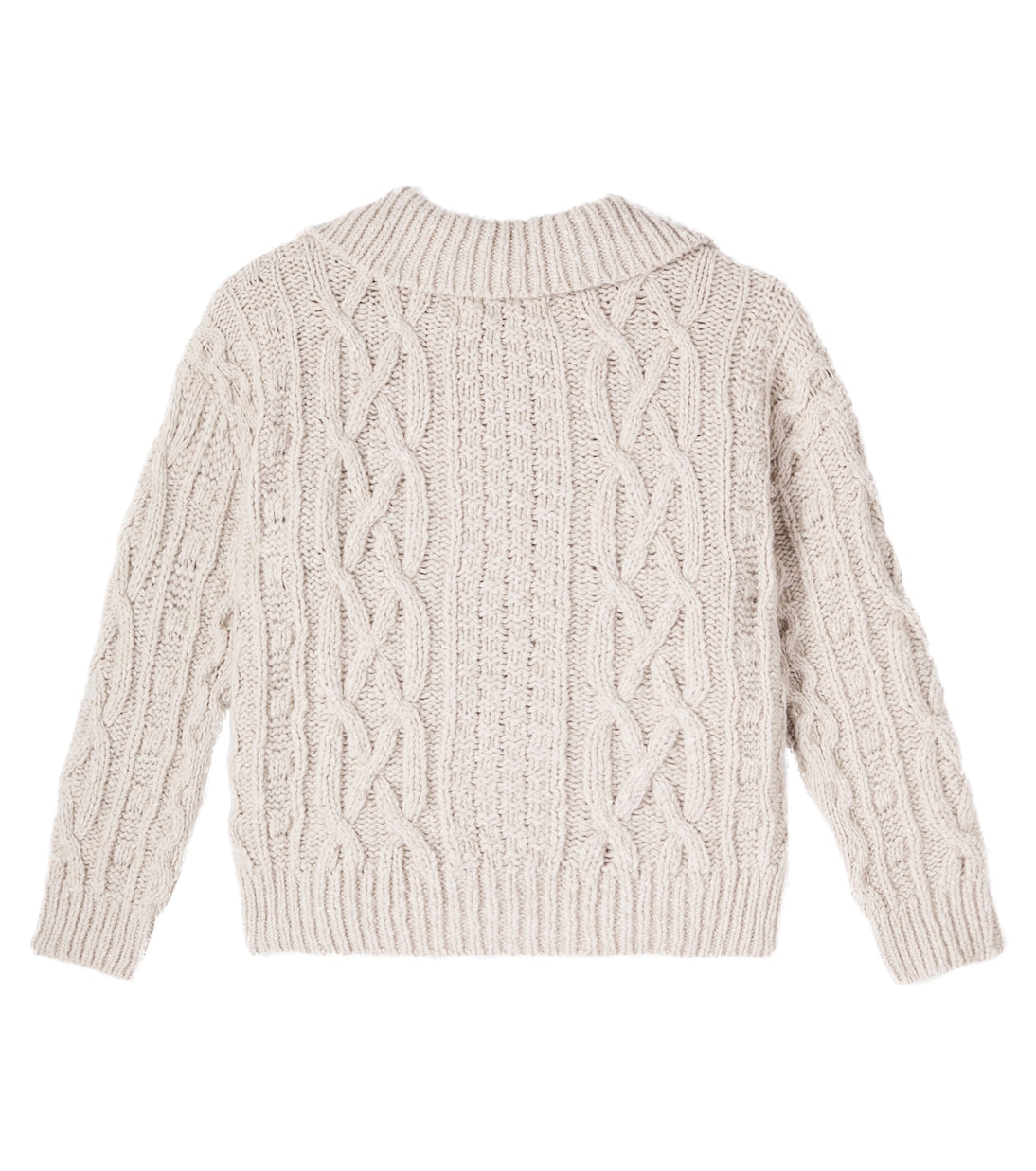 Maria cable-knit wool-blend cardigan | The New Society