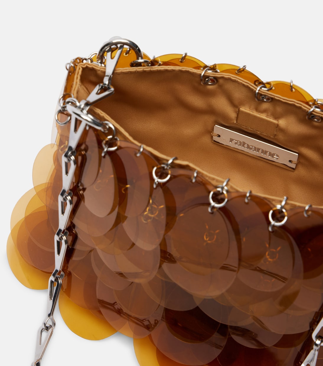 Sparkle Nano embellished shoulder bag | Rabanne