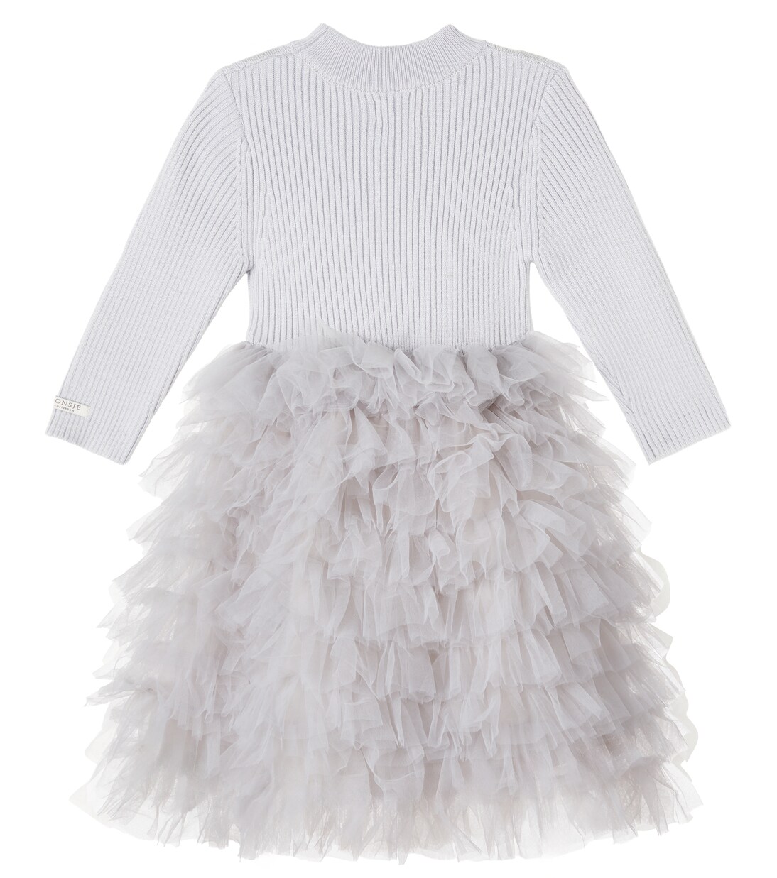 Baby - Abito Cecilly misto lana con tulle | Donsje