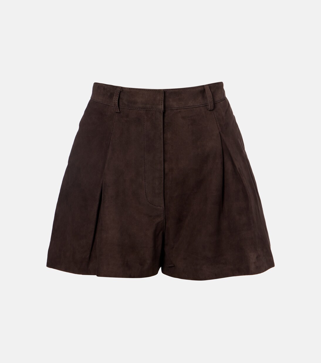 High-rise suede shorts | Rotate