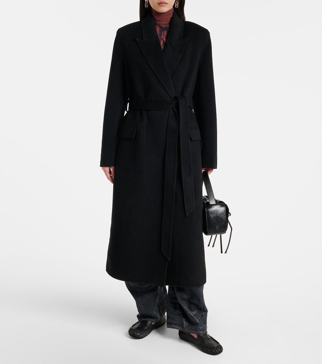 Wool and cashmere wrap coat | Acne Studios