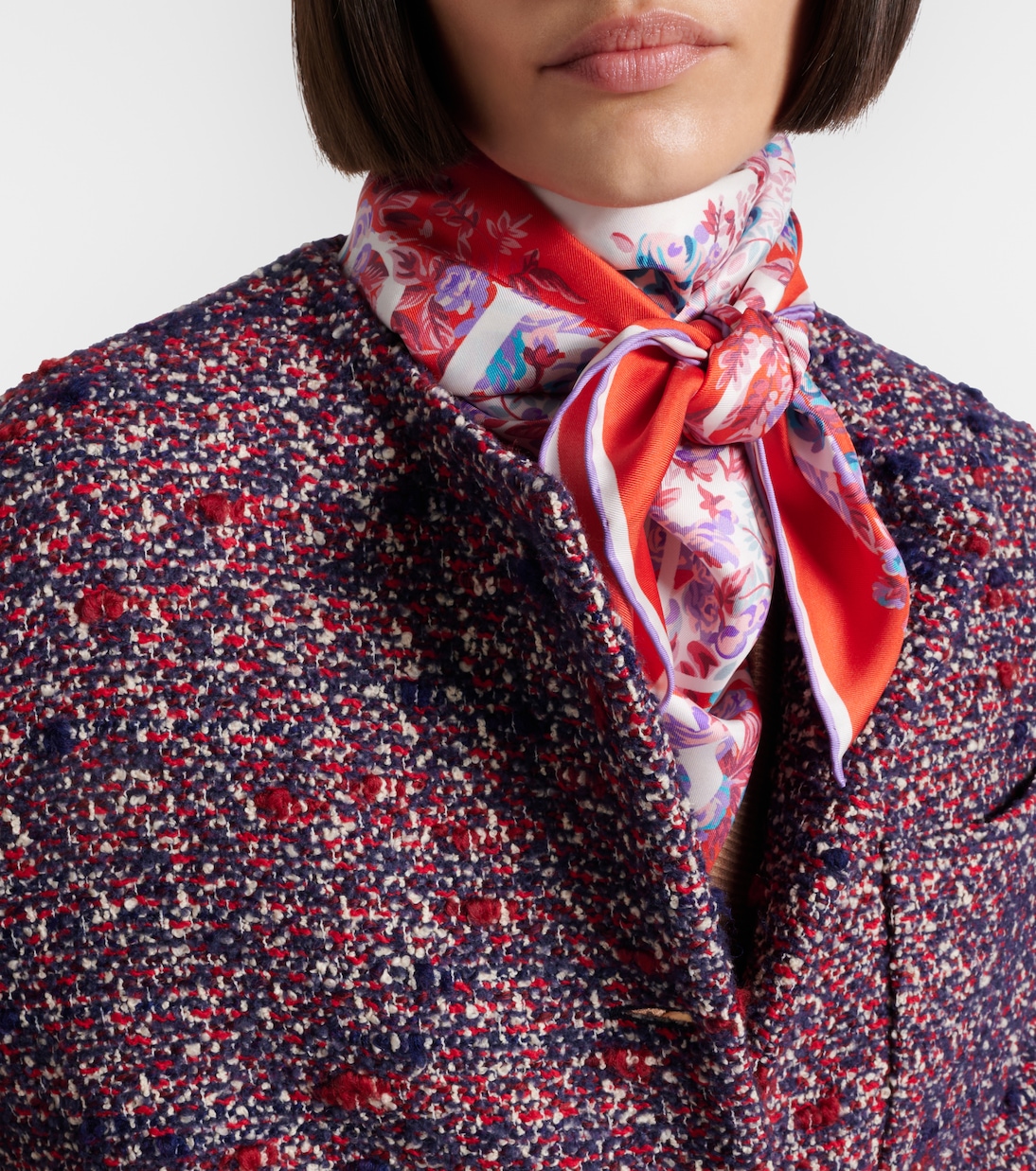 Printed silk twill scarf | Gucci