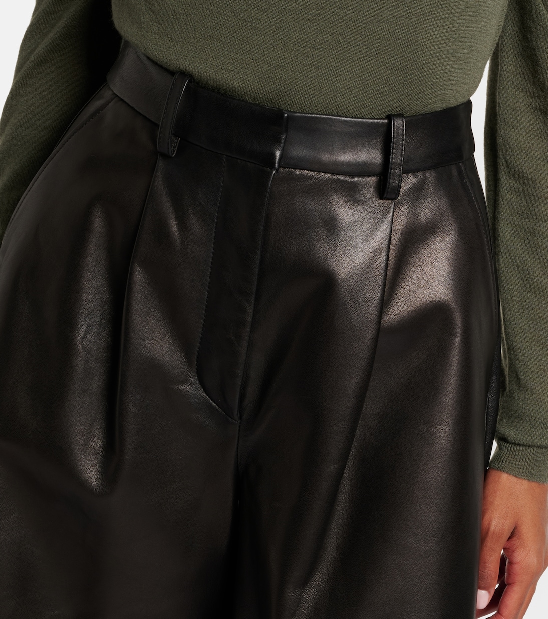 Suze leather shorts | Joseph