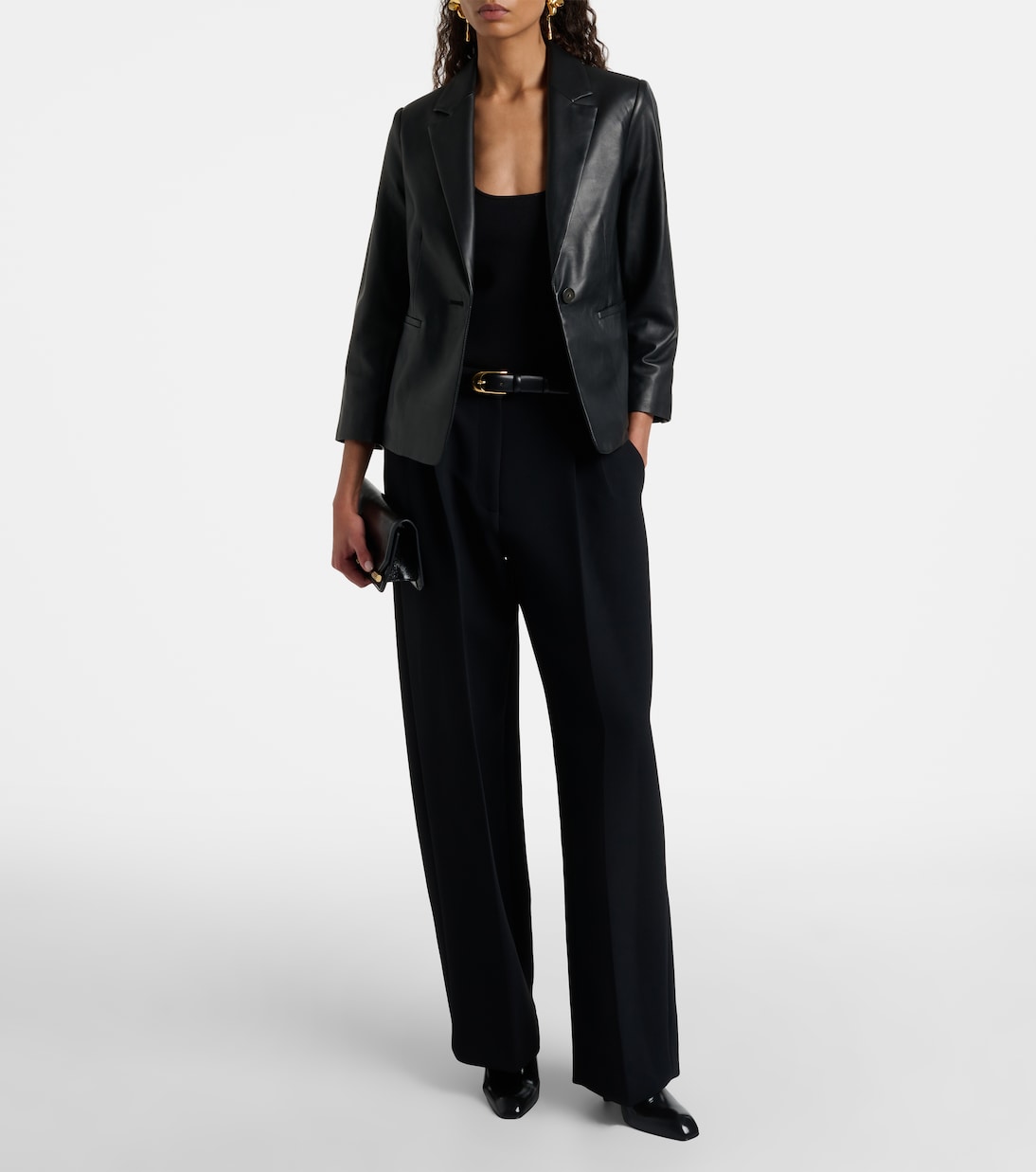 Leather blazer | Vince