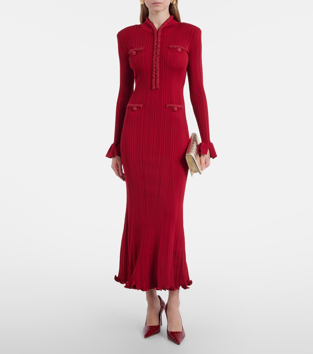 Robe midi à perles | Self-Portrait