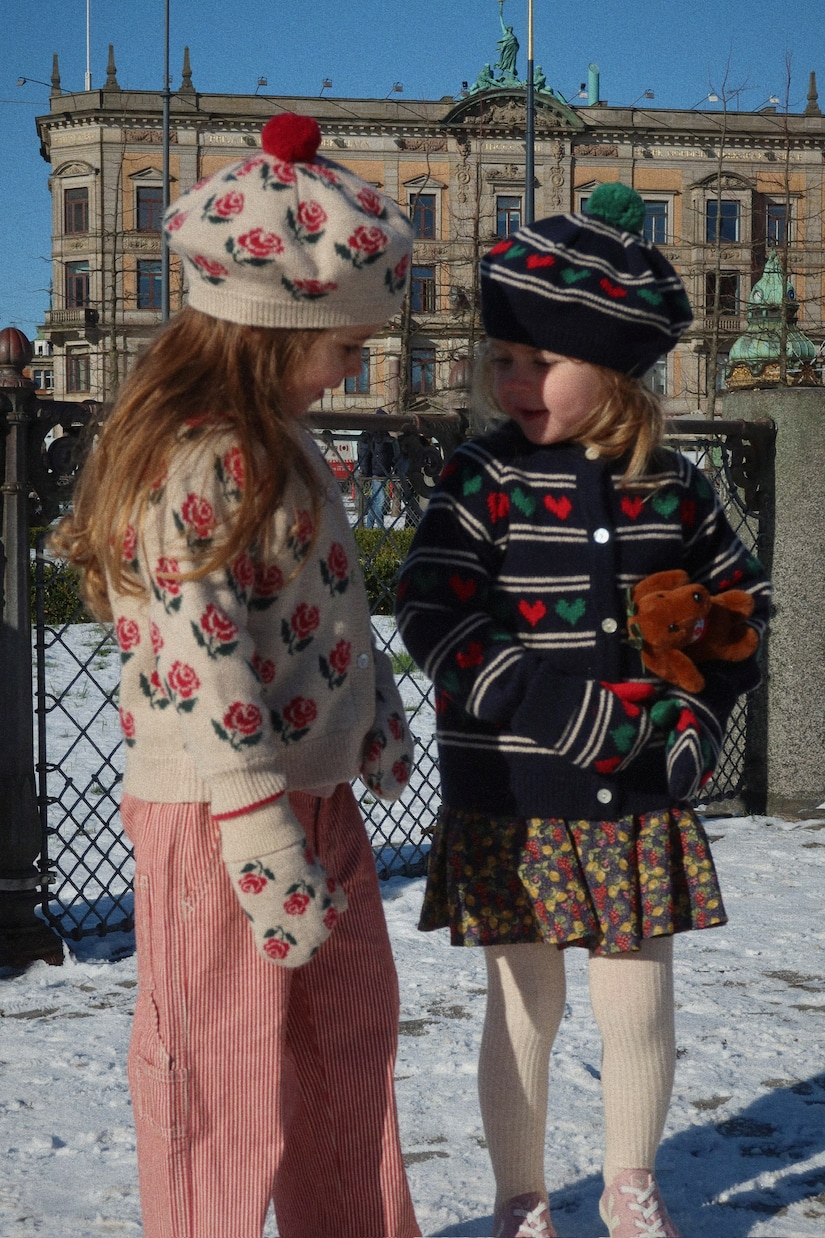 Belou intarsia wool-blend cardigan | Konges Sløjd