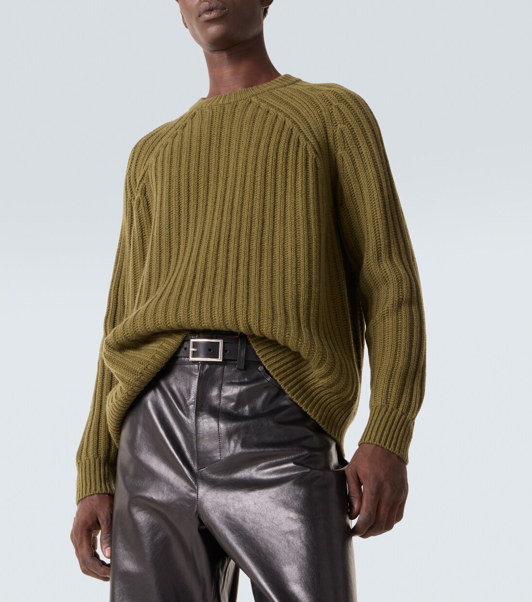 Ribbed-knit wool and cashmere sweater | Allude