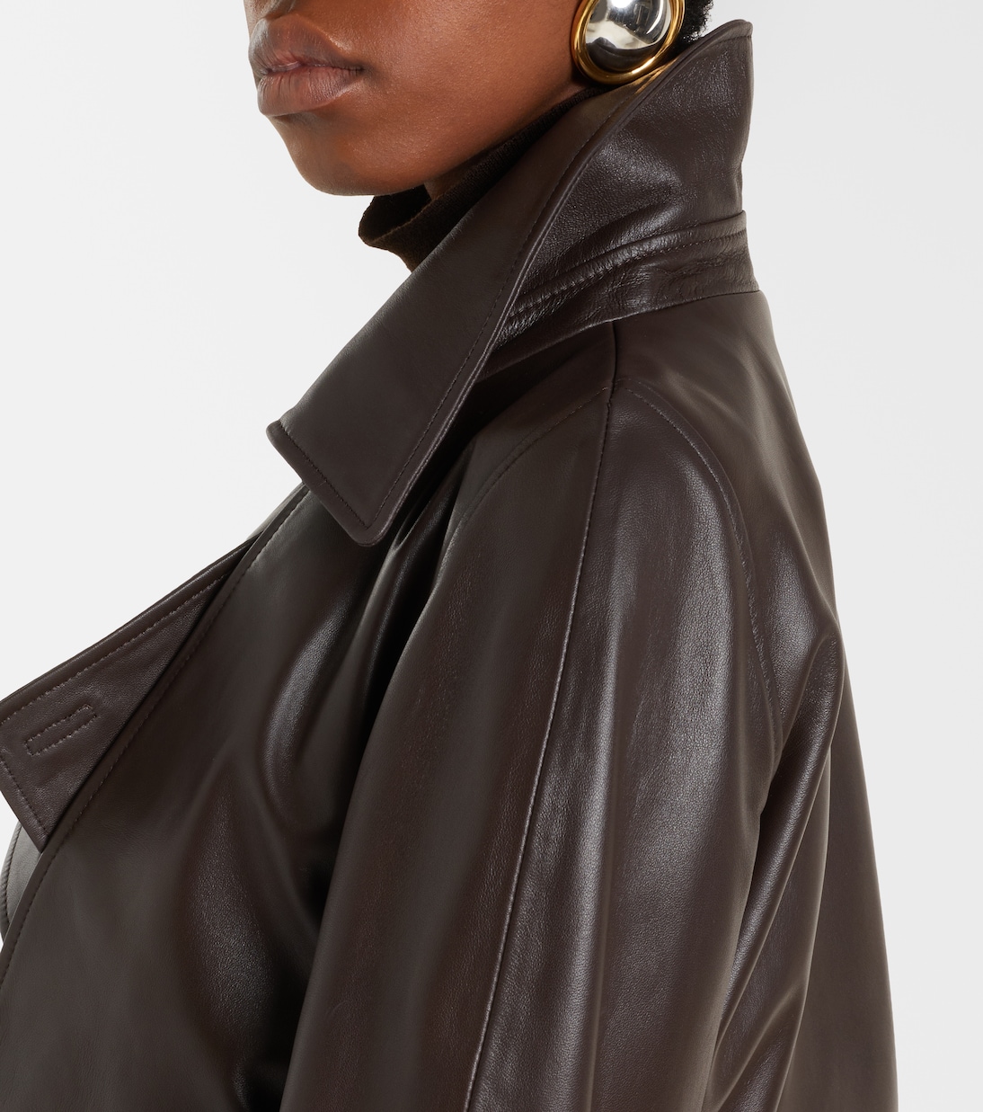 Cropped-Jacke Hatti aus Leder | Nour Hammour