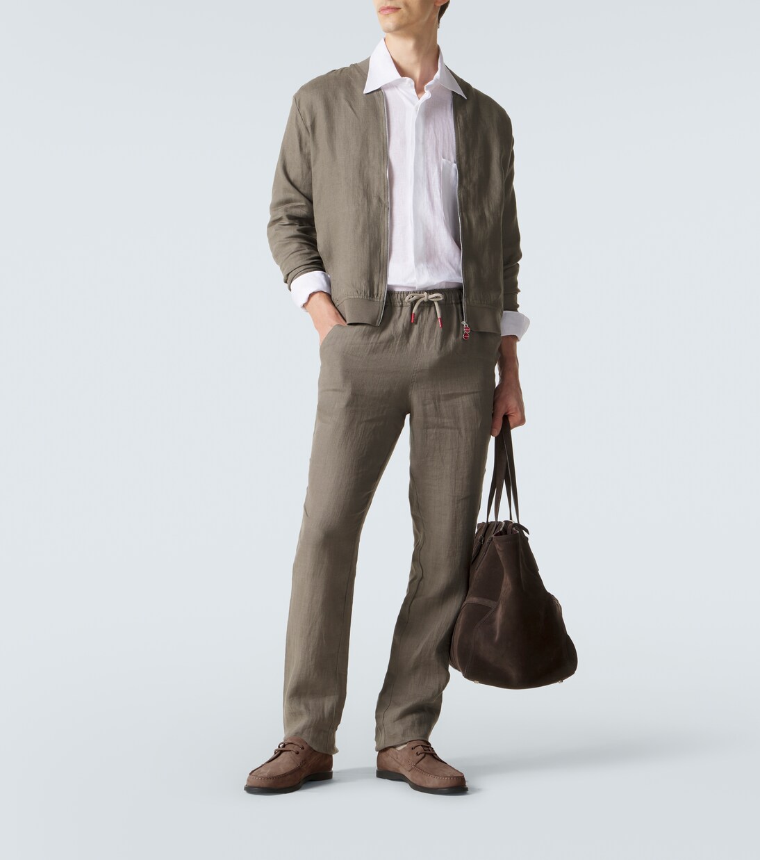 Bomberjacke aus Leinen | Kiton