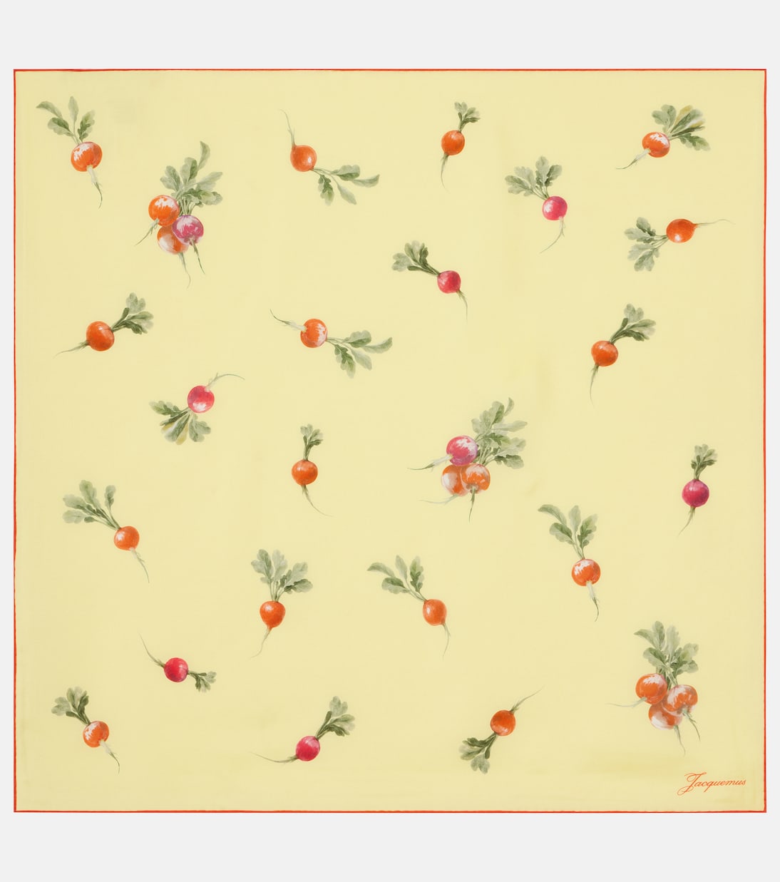 Raddish printed silk scarf | Jacquemus