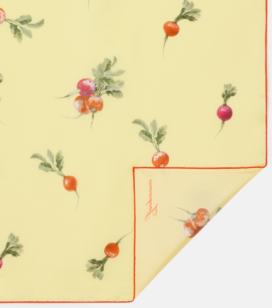 Raddish printed silk scarf | Jacquemus