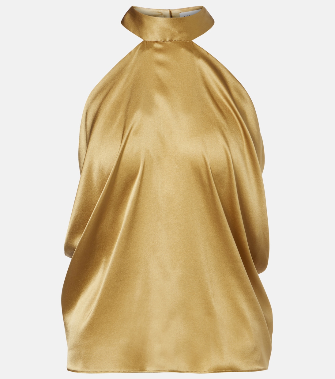 Open-back silk-blend satin top | Nina Ricci