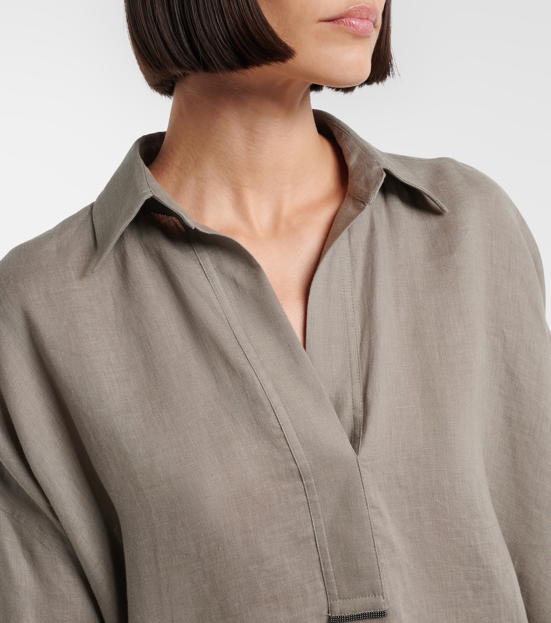 Monili linen top | Brunello Cucinelli