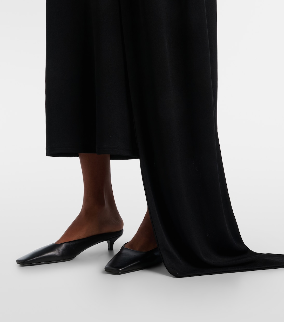 Tie-neck jersey midi dress | Ami Paris