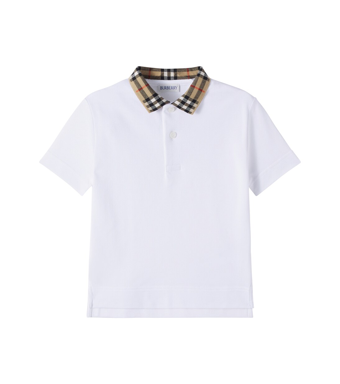 Burberry Check cotton piqué polo shirt | Burberry Kids