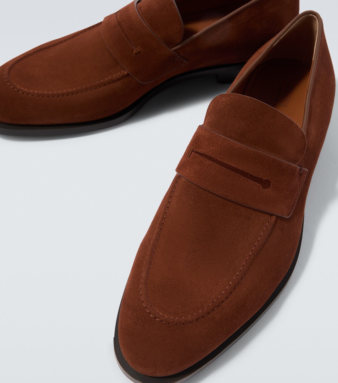 Suede penny loafers | Zegna