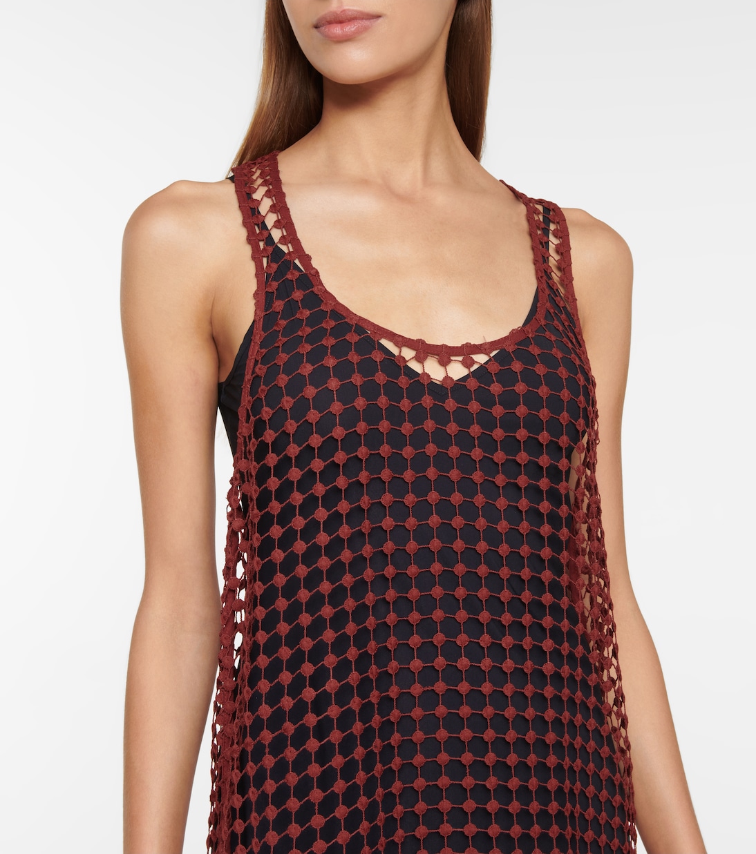 Mesh midi dress | Ganni