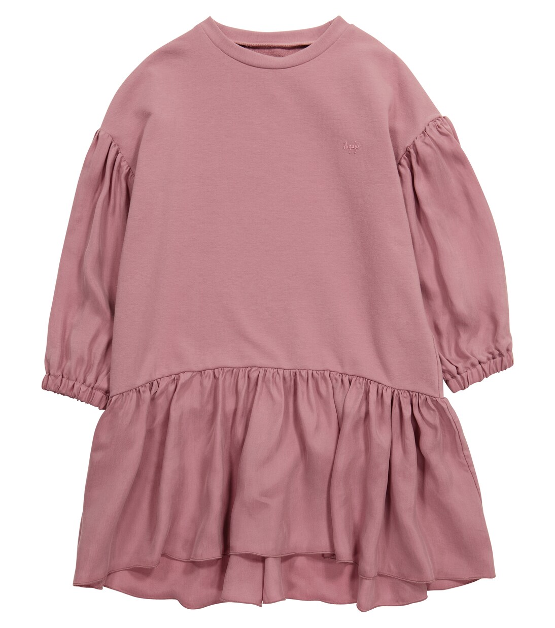 Robe sweat-shirt en jersey de coton stretch | Il Gufo