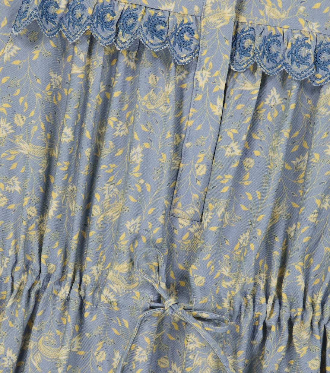 Floral printed long-sleeved dress | Chloé Kids
