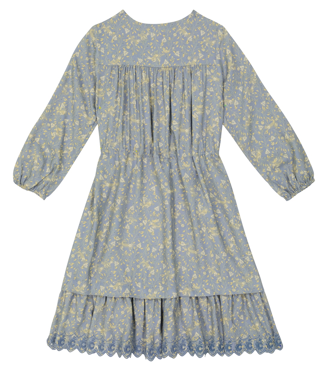 Floral printed long-sleeved dress | Chloé Kids