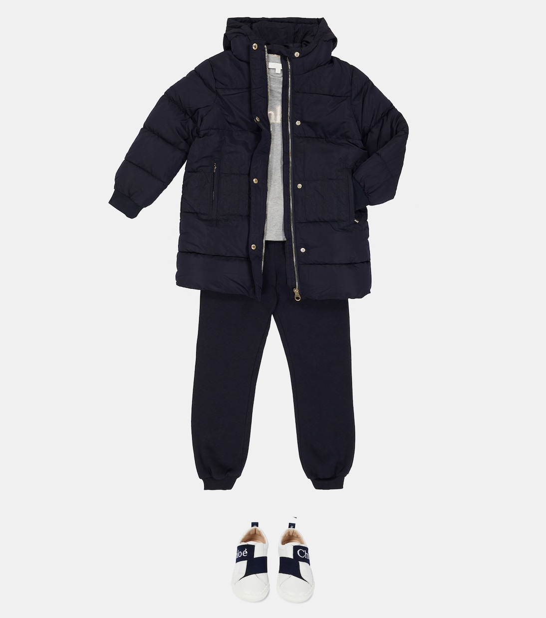 Wattierter Mantel | Chloé Kids