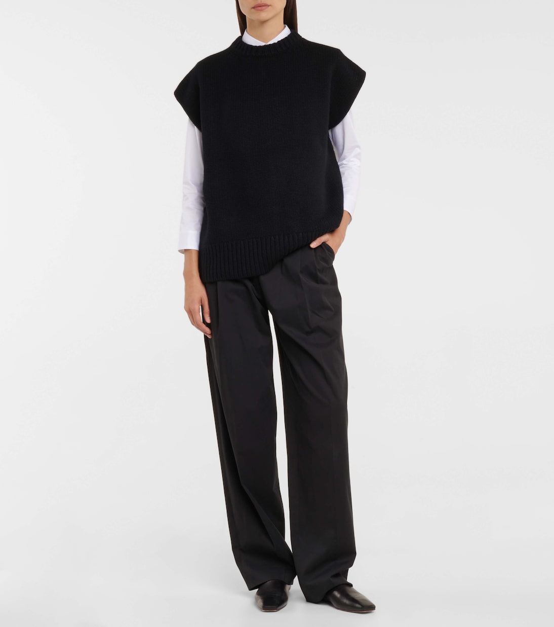 Petra cotton-blend shirt | The Row