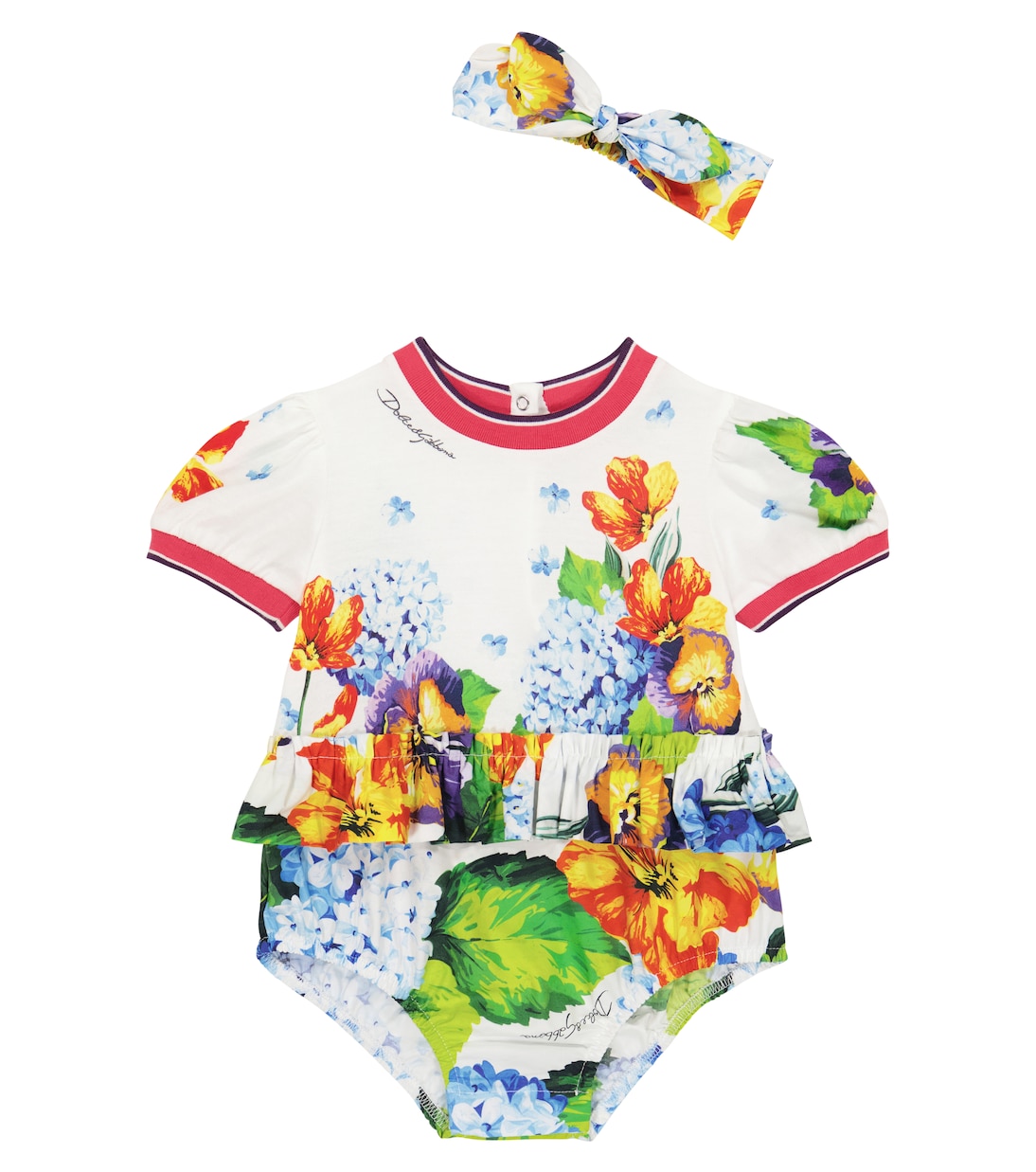 Baby Set aus Body und Haarband | Dolce&Gabbana Kids
