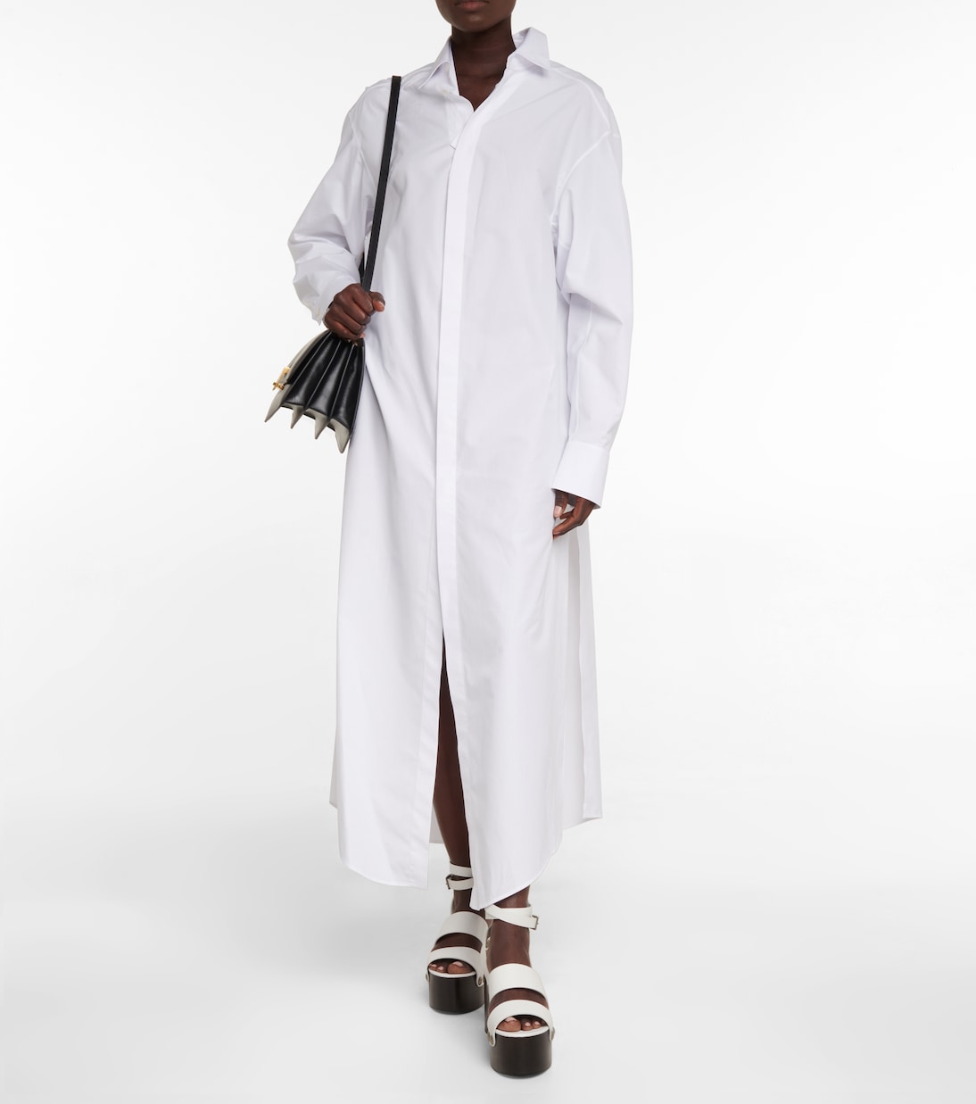 Abito chemisier in popeline di cotone | Alaïa
