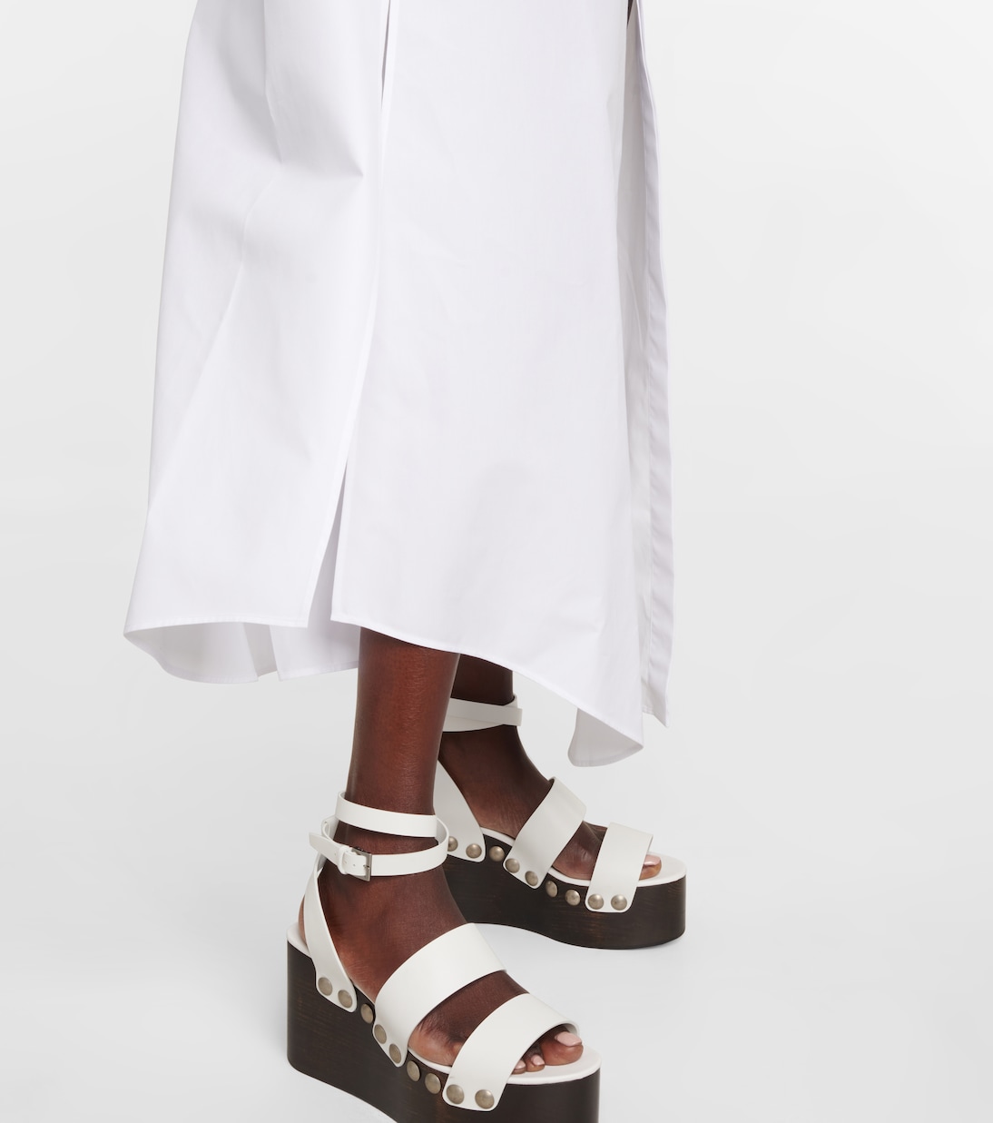Abito chemisier in popeline di cotone | Alaïa