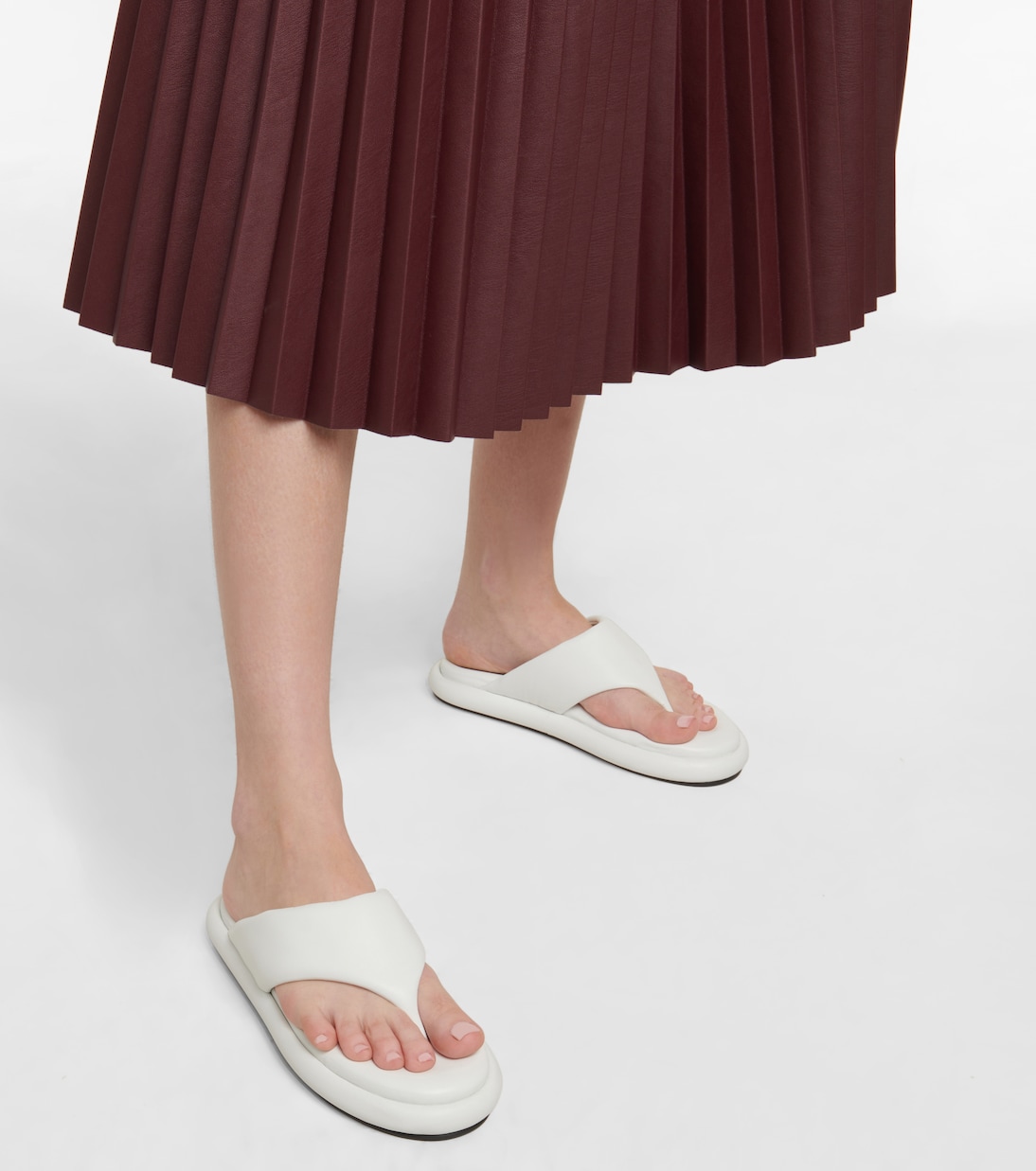 Sandali infradito Pipe in pelle | Proenza Schouler