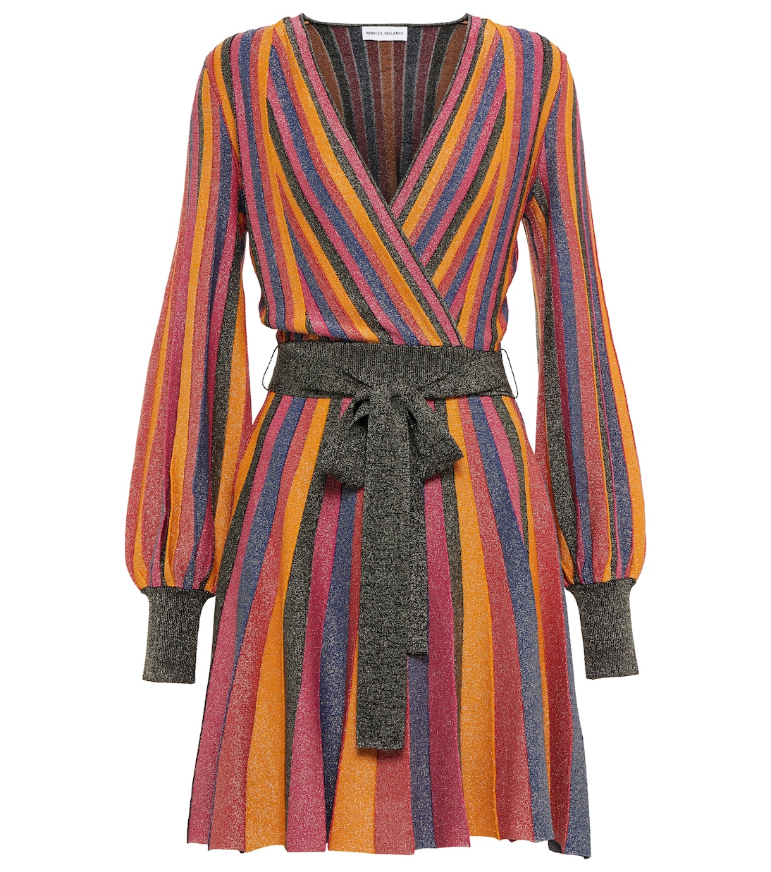 Vestido corto de punto Marsha a rayas | Rebecca Vallance
