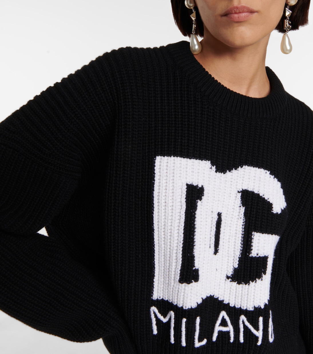 Jersey de lana cropped | Dolce&Gabbana