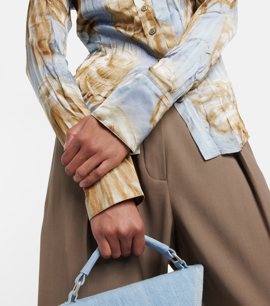 Camicia in raso con stampa | Acne Studios