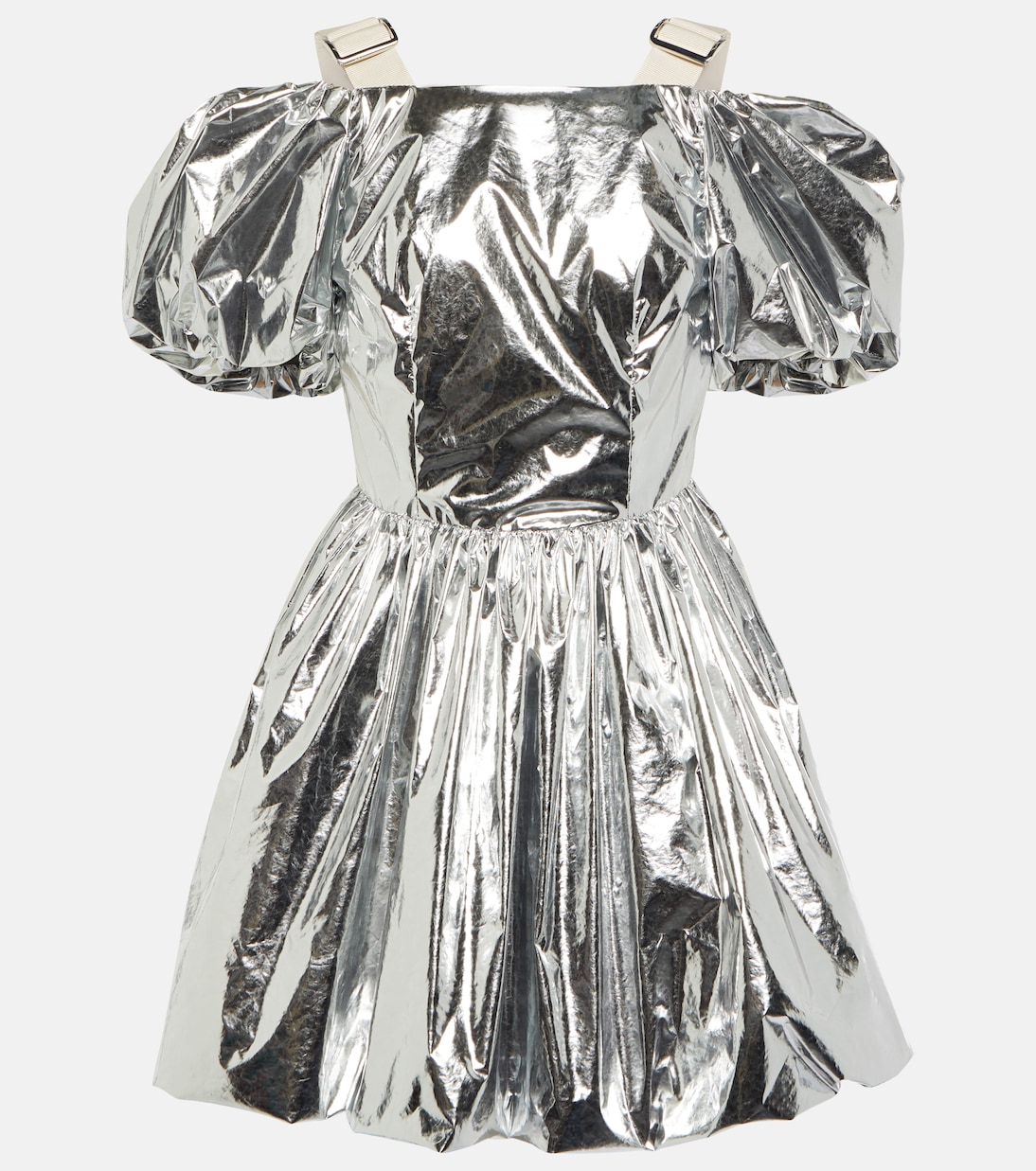 Puff-sleeve metallic minidress | Simone Rocha
