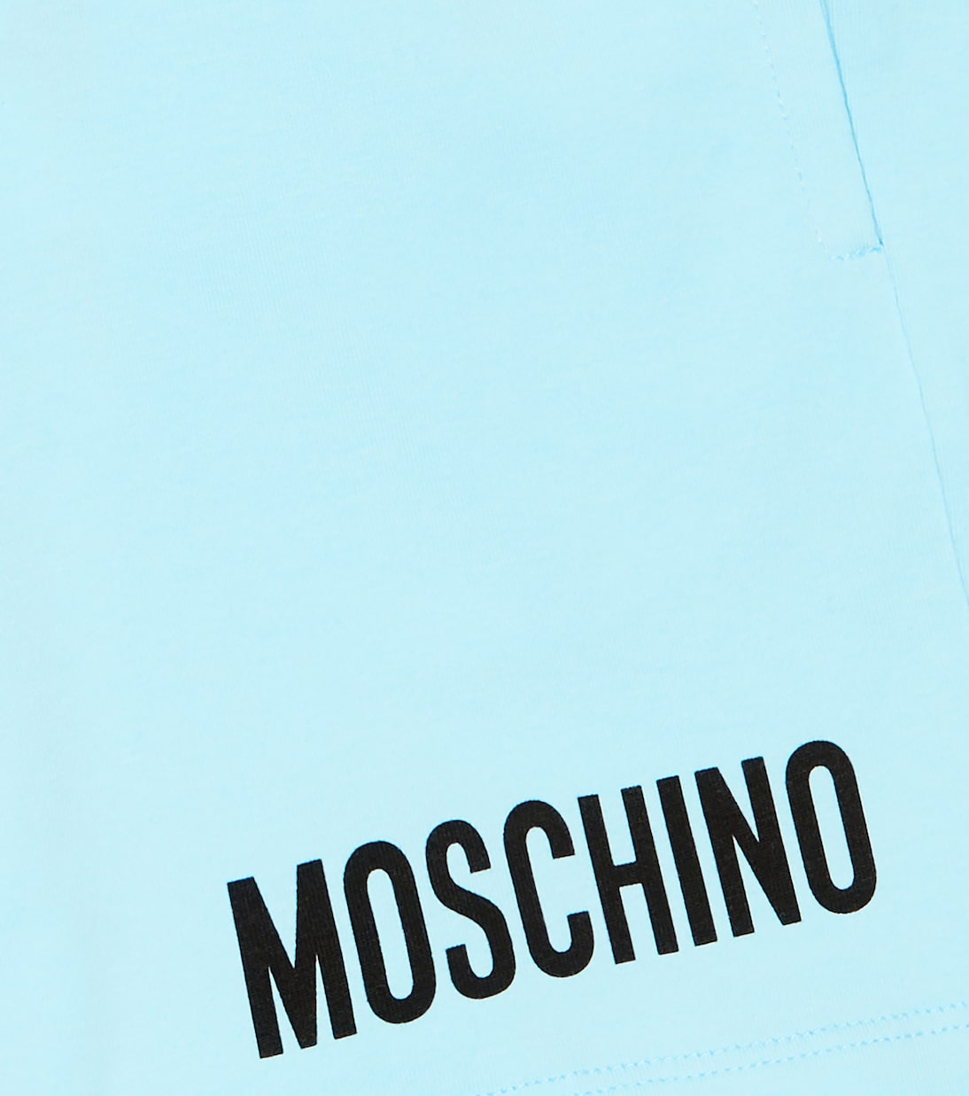 Shorts en mezcla de algodón con logo | Moschino Kids
